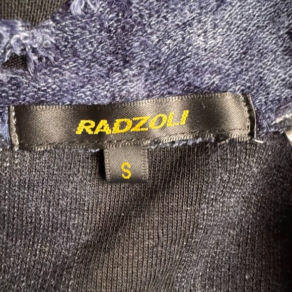 Radzoli Cowl Neck Textured Tunic Sweater Womens S Artsy Abstract Lagenlook Knit - Picture 4 of 7